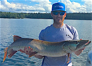 Near 50-inch Trophy Muskie Fishing at Fireside Lodge by Josh Johnson